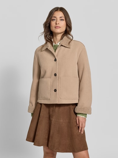 Marc O'Polo Regular Fit Blouson in Cord-Optik Taupe 4