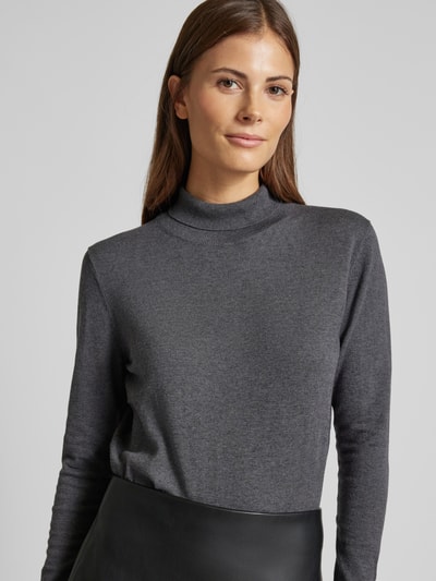 Weekend Max Mara Sweter z dzianiny ze stójką model ‘KIKU’ Antracytowy 3