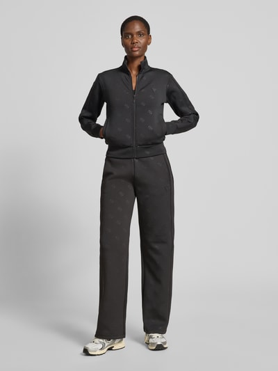 GUESS Activewear Wide Fit Sweatpants mit Allover-Logo-Print Modell 'Calista' Black 1
