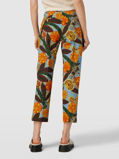 Weekend Max Mara Chino met all-over motief, model 'DOMINO' Blauw - 5