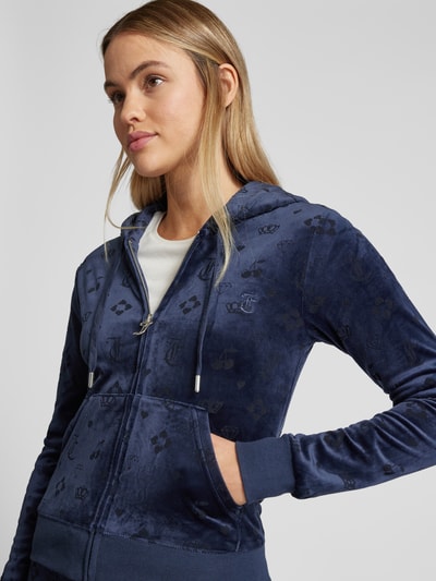 Juicy Couture Sweatjacke mit Kapuze Modell 'MADISON' Marine 3