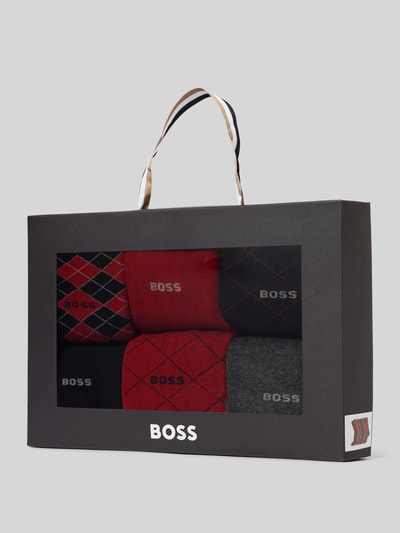 BOSS Sokken met labelstitching in een set van 6 paar Zwart - 3