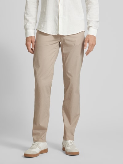 Brax Regular fit broek in 5-pocketmodel, model 'CADIZ' Beige - 4