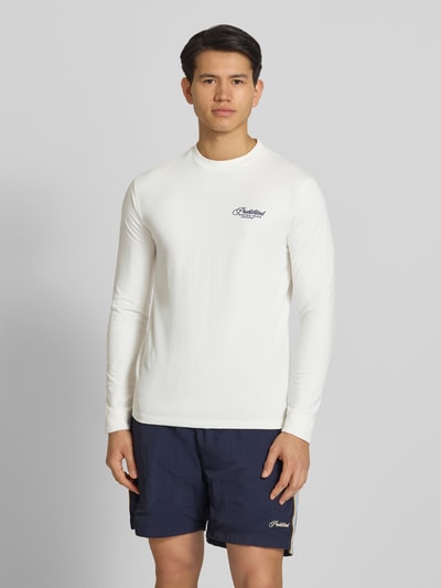 PROHIBITED Longsleeve mit Label-Stitching Modell 'Cyclists Longsleeve' Offwhite 4