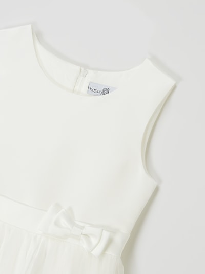 Happy Girls Kleid mit floralen Stickereien Offwhite 2