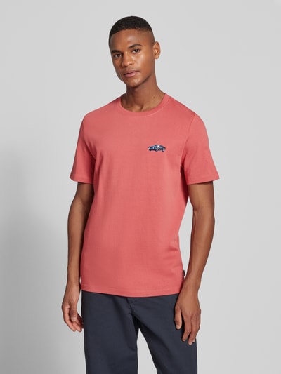 s.Oliver RED LABEL Regular fit T-shirt van puur katoen met Ford®-applicatie Kersenrood - 4