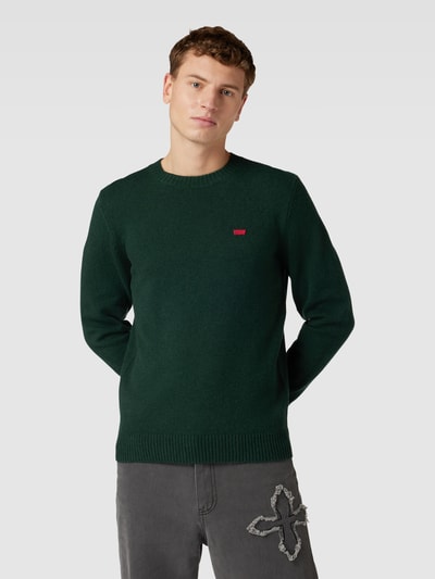 Levi's® Strickpullover mit Label-Patch Modell 'ORIGINAL' Anthrazit 4