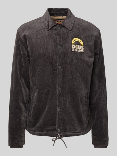 DEUS EX MACHINA Jacke mit Label-Stitching Modell 'Stokes Coach Jacket' Anthrazit 2