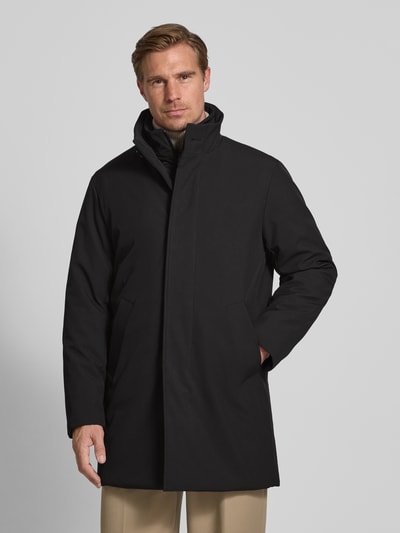 Matinique Regular fit functionele lange jas met steekzakken, model 'Harvey' Zwart - 4