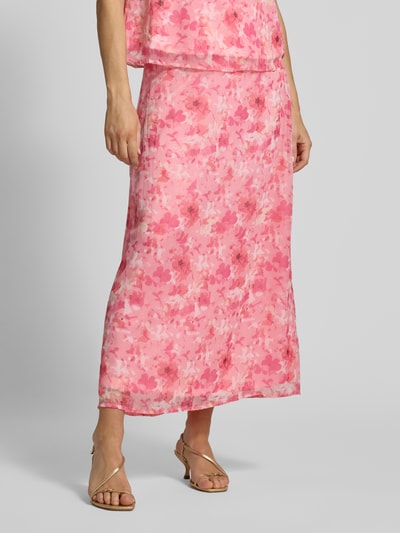 VERO MODA Uitlopende maxirok met elastische band model 'SMILLA' Roze - 4