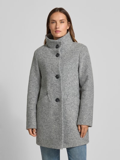 Fuchs Schmitt Kurzmantel mit Stehkragen und Eingrifftaschen Silber 4