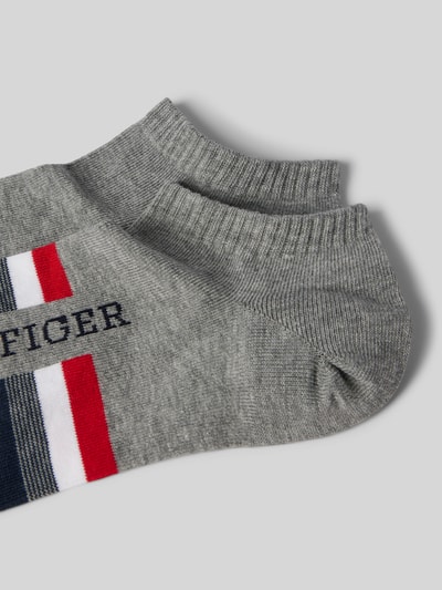 Tommy Hilfiger Socken mit Label-Print im 2er-Pack Mittelgrau Melange 2