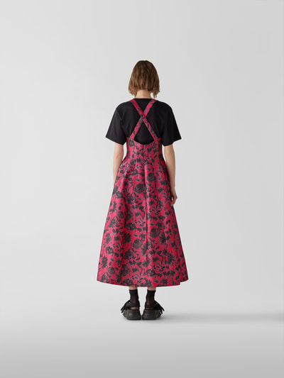 Philosophy di Lorenzo Ser Maxikleid mit Allover-Muster Fuchsia 5