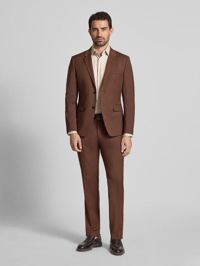 Christian Berg Men Regular Fit Business-Hemd mit Kentkragen Sand 1