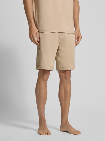 HUGO Korte broek met elastische band, model 'LIAM' Beige - 4