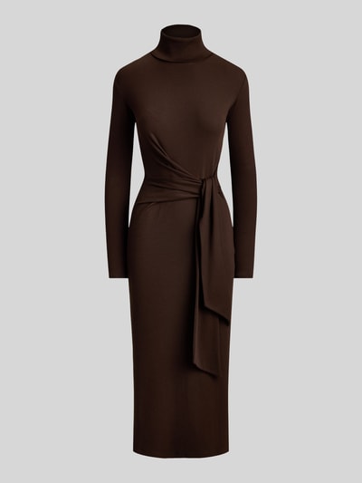 Lauren Ralph Lauren Regular Fit Freizeitkleid aus Baumwoll-Modal-Mix Dunkelbraun 2