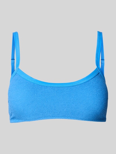 Jake*s Casual Bustier-Bikini-Oberteil in Crinkle-Optik Royal 1