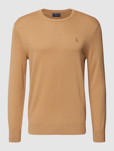 Polo Ralph Lauren Gebreide pullover met logostitching Taupe - 2