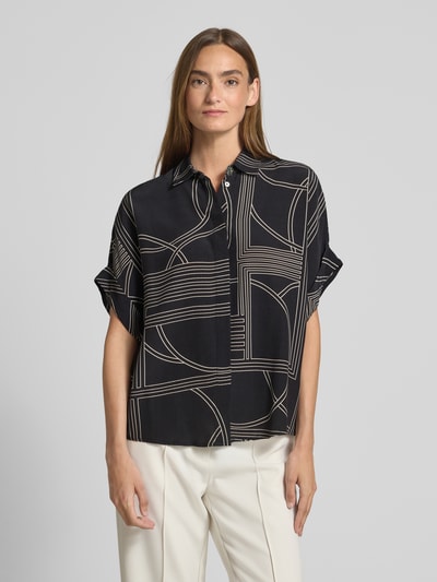 Jake*s Collection Regular Fit Bluse mit 1/2-Arm Black 4