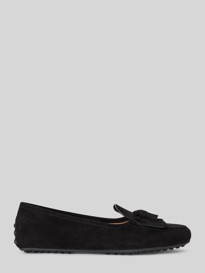 Lauren Ralph Lauren Loafersy z naturalnej skóry welurowej model 'TAYTE' Czarny 2