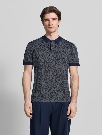 JOOP! COLLECTION Poloshirt mit kurzer Knopfleiste Modell 'Jadson' Marine 4