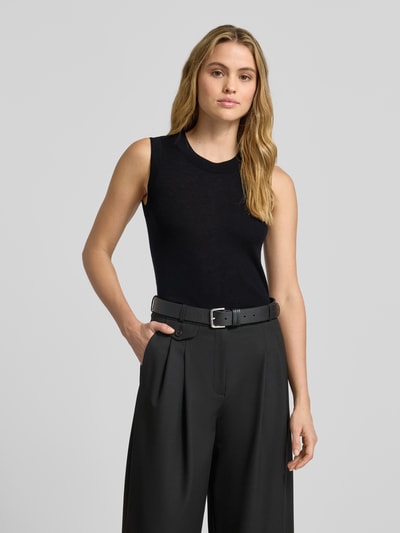 Christian Berg Woman Selection Gebreide top van wol met ronde hals Zwart - 4