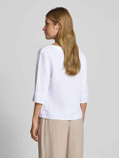 ZABAIONE Overhemdblouse met knoopsluiting Wit - 5