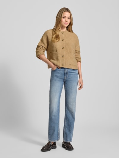 Jake*s Studio Woman Kurtka z dzianiny z nakładanymi, wpuszczanymi kieszeniami Camel 1