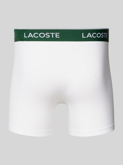 Lacoste Boxershort met elastische band met label in een set van 3 stuks Zilver gemêleerd - 3