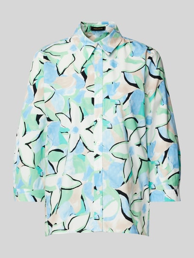 More & More Blouse met all-over print Lichtblauw - 2