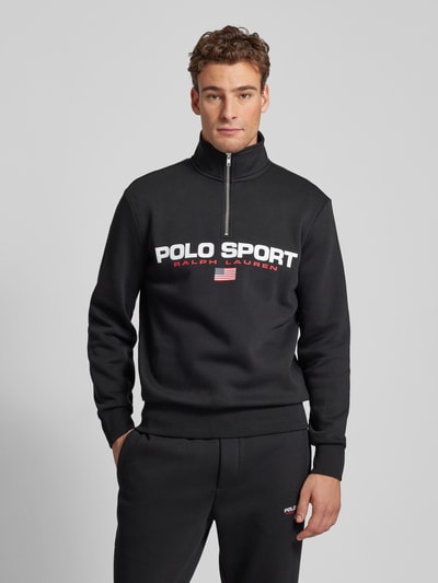 Polo Sport Sweatshirt mit Troyer-Kragen Black 4