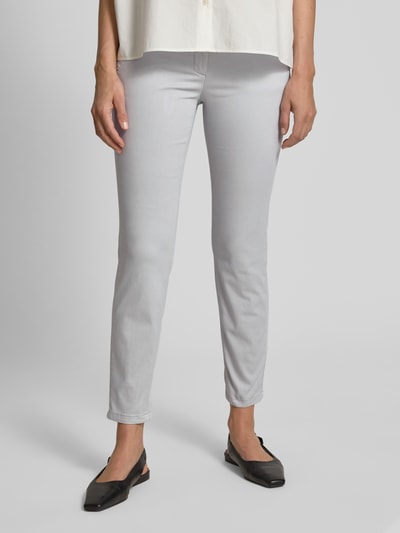 Luisa Cerano Jeansy o kroju slim fit z 5 kieszeniami Srebrny 4