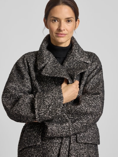 Cph Muse Mantel mit Woll-Anteil Modell 'ZAG' Black 3