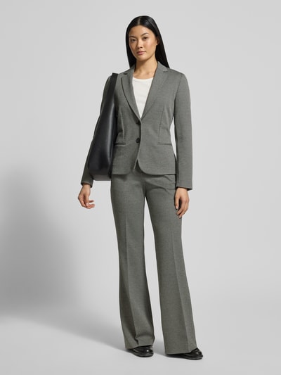 BOSS Regular fit blazer van viscosemix, model 'JONALAHRA' Zwart - 1
