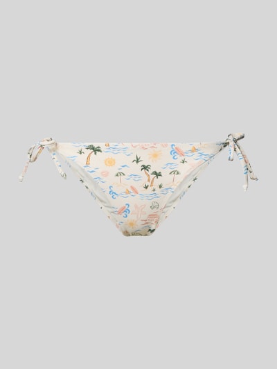 Produktfoto, Bikini-Slip mit seitlicher Schnürung von Jake*s Casual aus Material-Mix mit Stretch-Anteil im Allover-Look, körpernahe Passform