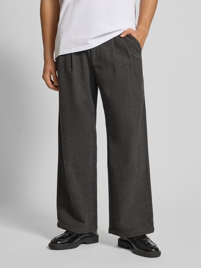 PROHIBITED Broek met plooien en achterzakken Donkergrijs - 4