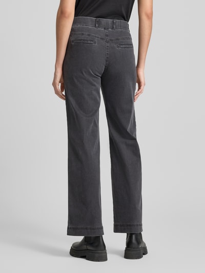 Raphaela By Brax Flared Jeans mit elastischem Bund Modell 'Pam' Anthrazit 5