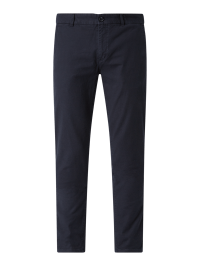 Scotch & Soda Regular slim fit chino met stretch, model 'Stuart' Marineblauw - 2