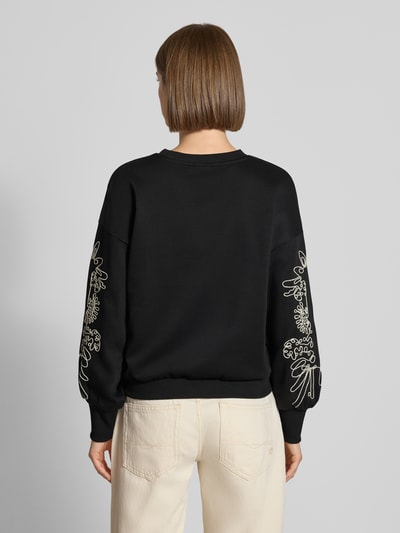 ONLY Bluza o kroju relaxed fit z mieszanki bawełny model 'BROOKE' Czarny 5