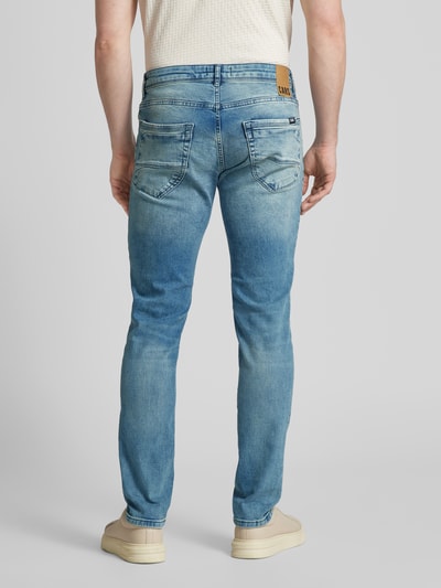 CARS JEANS Slim fit jeans met labeldetail, model 'BLAST' Blauw - 5