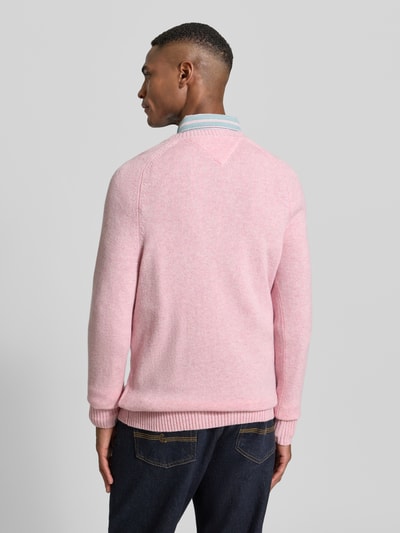 Tommy Hilfiger Regular Fit Strickpullover aus feinster Wolle  Rosa 5