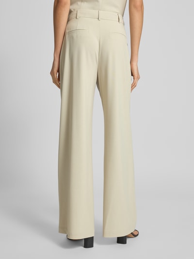 Jake*s Collection Straight Leg Stoffhose mit Bundfalten Kitt 5