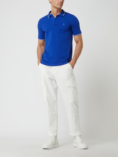 CK Calvin Klein Slim Fit Poloshirt aus Piqué Royal 1