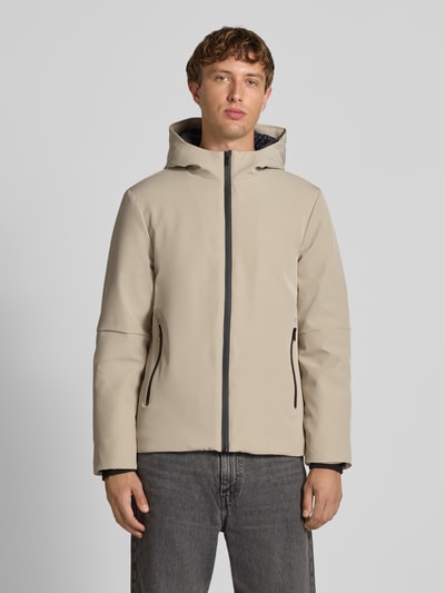 Blend Jacke mit Kapuze und Reißverschlusstaschen Modell 'EON' Beige 4