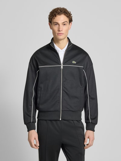 Lacoste Regular Fit Sweatjacke mit Baumwoll-Anteil Black 4