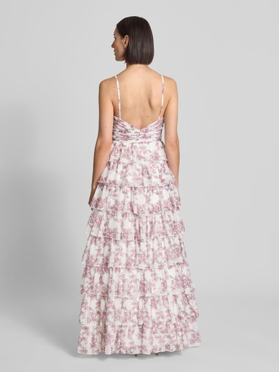 Hey Kyla Abendkleid im Stufen-Look Rosa 5