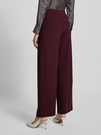 SEDUCTIVE Marlenebroek van viscosemix met achterzakken, model 'KIMBERLEY' Bordeaux - 5