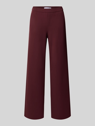 Raffaello Rossi Wide leg broek met steekzakken, model 'Palina' Bordeaux - 2
