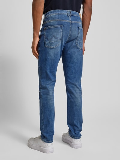 Petrol Slim Fit Jeans im 5-Pocket-Design Jeansblau 5