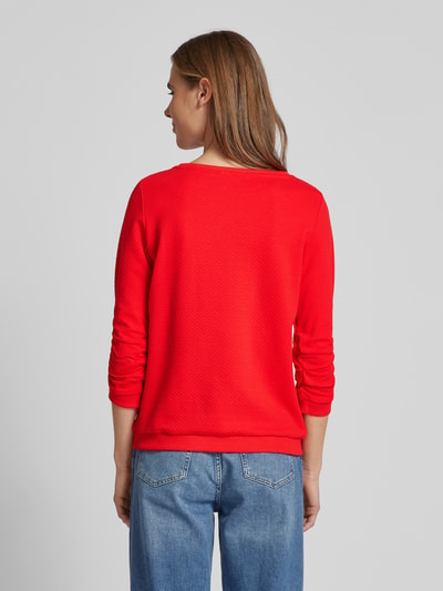 Tom Tailor Denim Getailleerd sweatshirt met structuurmotief Lichtrood - 5